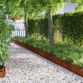 vidaXL Obrubníky trávnika 20 ks 103 x 0,05 x 22 cm Hrdzavý