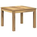 vidaXL Konferenčný stolík Biela 50 x 48,5 x 36 cm Pevné akáciové drevo