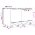 vidaXL Terárium s úložiskom Priehľadná 50 x 30 x 30 cm Sklo
