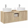 vidaXL Set kabinetov do kúpeľne 3 ks Dub sonoma 49,5 x 44,5 x 65 cm