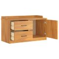 vidaXL Lavica do predsiene SANDNES 87x40x50 cm borovicový masív