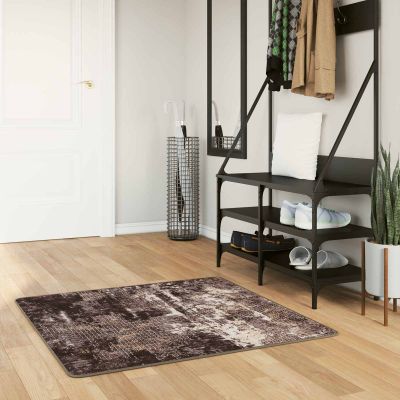 vidaXL Behúň MARSA Čierny 100 x 100 cm Polyester a PVC