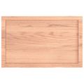 vidaXL Stolová doska bledohnedá 80x50x(2-6) cm ošetrený masívny dub
