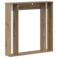 vidaXL Rám krbu Dub artisan 100 x 20 x 100 cm Kompozitné drevo