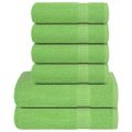 vidaXL 6-dielna sada uterákov FROGN jablkovo zelená 360 g/m²