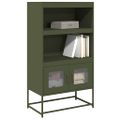 vidaXL Highboard Olive Green 68x39x123 cm Oceľ