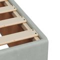 vidaXL Posteľ s boxspringom a matracom a LED Svetlosivá Jednoduchý