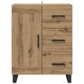 vidaXL Servírovacia skriňa Remeselný dub 69,5 x 34 x 90 cm