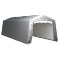 vidaXL Úložný stan 300x900 cm oceľový sivý