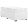 vidaXL Boxspring posteľ s matracom biela 80x200 cm umelá koža