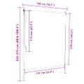 vidaXL Vonkajšia roleta modro-biela 150x270 cm látka a oceľ