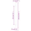 vidaXL Rukoväte na skrinku 20 ks strieborná 192 mm nehrdzavejúca oceľ