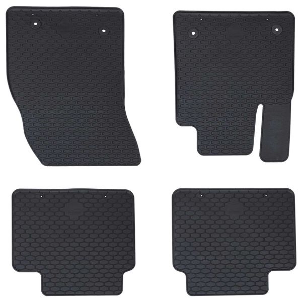 vidaXL Autokoberec 4 pcs Čierna vhodné pre Ford Focus 2018- 4D Aft.