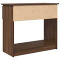 vidaXL konzolový stolík so zásuvkami hnedý dub 85,5x38,5x74,5 cm