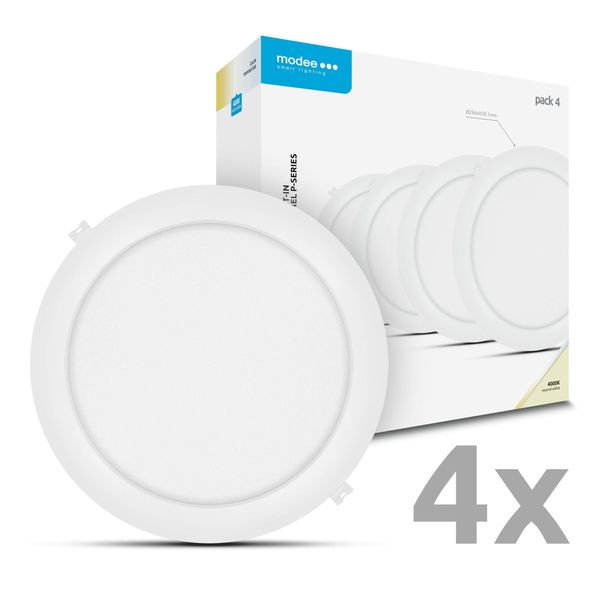 Modee LED Okrúhly LED panel - zapustený 24W 2640lm neutrálna biela P4 (ML-LPRB4000K24WPN)