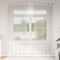 vidaXL Voile záclona 2 ks Krémová 245 x 140 cm Polyester