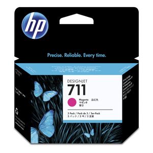 KAZETA HP CZ135A No.711 Purpurová atramentová náplň - 3pack  (3x 80 ml)
