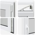 vidaXL Otočné a sklopné okno do suterénu RISOR 100 x 50 cm PVC a sklo