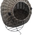 vidaXL Prepravka pre mačku sivá 45x35x35 cm prírodná vŕba
