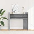 vidaXL Konzolový stolík betónový sivý 100x35x90 cm drevotrieska