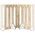 vidaXL Sklápacia bezpečnostná zábrana pre domáce zvieratá 4 ks