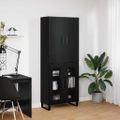 vidaXL Highboard 2 ks Čierny dub 69,5 x 34 x 180 cm