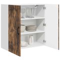 vidaXL Dvierka na umývačku Kalmar Dymová dub 80 x 31 x 80 cm