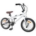 vidaXL BMX Bicykel 16 Palcov pre deti vo veku 5-8 rokov Biela