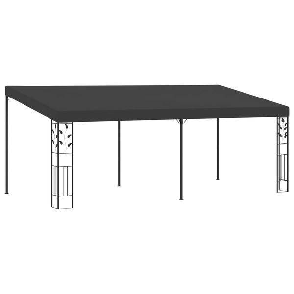 vidaXL Nástenný altánok antracitový 6x3x2,5 m