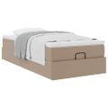 vidaXL Osmanský rám postele s matracom kapučínový 80x200 cm umelá koža