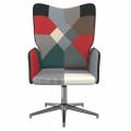 vidaXL Relaxačné kreslo patchwork látka