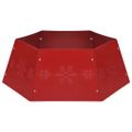 vidaXL Spodný kryt na vianočný stromček červený Ø 68x25 cm