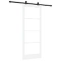 vidaXL Posuvné dvere ORKDAL 83 x 202 cm Biela a čierna