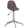 3086042 vidaXL Swivel Dining Chair Taupe Fabric (333438)