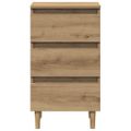 vidaXL Nočná skrinka Artisan Dub 40x35x69 cm Drevo