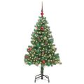 vidaXL Vianočný stromček Zelená 150 cm PVC