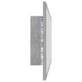 vidaXL Kúpeľňové zrkadlo s LED, betónovo sivé 100x8,5x37 cm, akryl