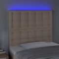 VidaXL Čelo postele kapučínové 90x5x118/128 cm umelá koža