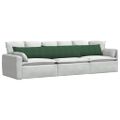 vidaXL Vankúše na pohovku 2 pcs Tmavozelená 200 x 40 cm