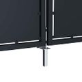 vidaXL Záhradná brána z ocele 300x175 cm antracitová