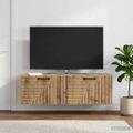 vidaXL Nástenná TV skrinka 98 x 31 x 30 cm Dub artisan