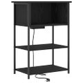 vidaXL Nočný stolík Čierny dub 55 x 31 x 76 cm Kompozitné drevo