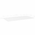 vidaXL Prídavné police 4 ks, biele 60x30x1,5 cm, drevotrieska