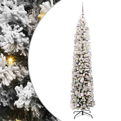 vidaXL Umelý vianočný stromček Zelená 180 cm PVC, oceľ a plast