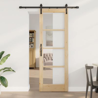 vidaXL Posuvné dvere ORKDAL Prírodná 73,5 x 211 cm