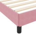 vidaXL Posteľ s pružinovým rámom s matracmi Ružová 140 x 190 cm látka