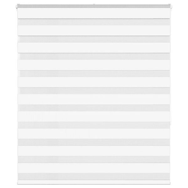 vidaXL Zebra roleta biela 130x150 cm šírka látky 125,9cm polyester