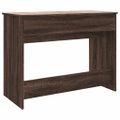 vidaXL Toaletný stolík so zrkadlom hnedý dub 100x45x76 cm