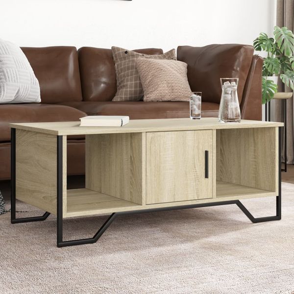 vidaXL Konferenčný stolík dub sonoma 100x51x40 cm kompozitné drevo