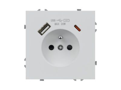 Zásuvka DPM MOXY MOX1036W biela